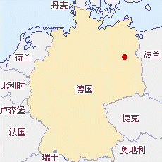 德国国土面积示意图